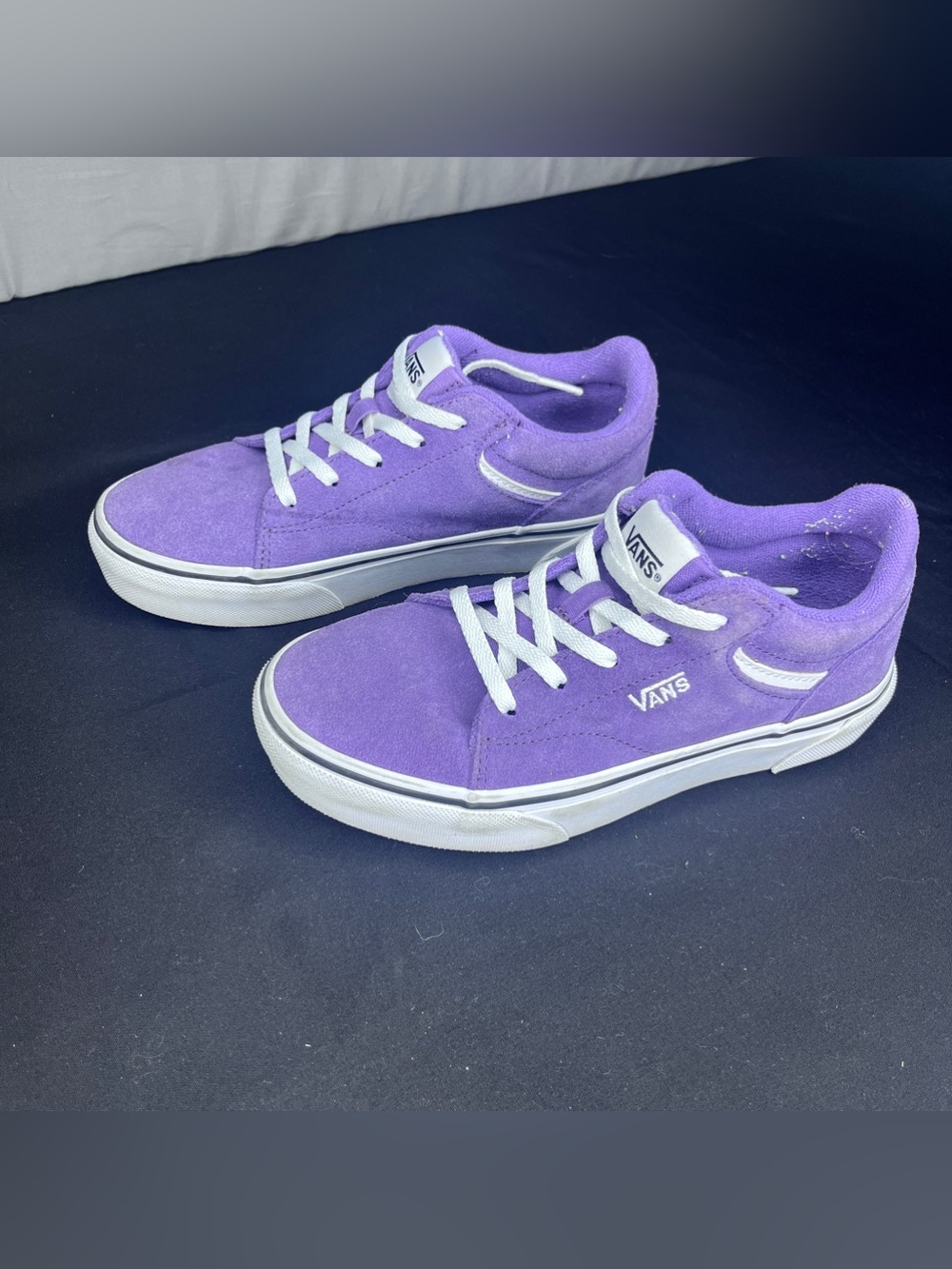 Vans Seldan Purple suede Platform sneakers Size 3